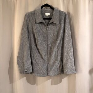 Women's Gray CJ Banks Patterned Jacket